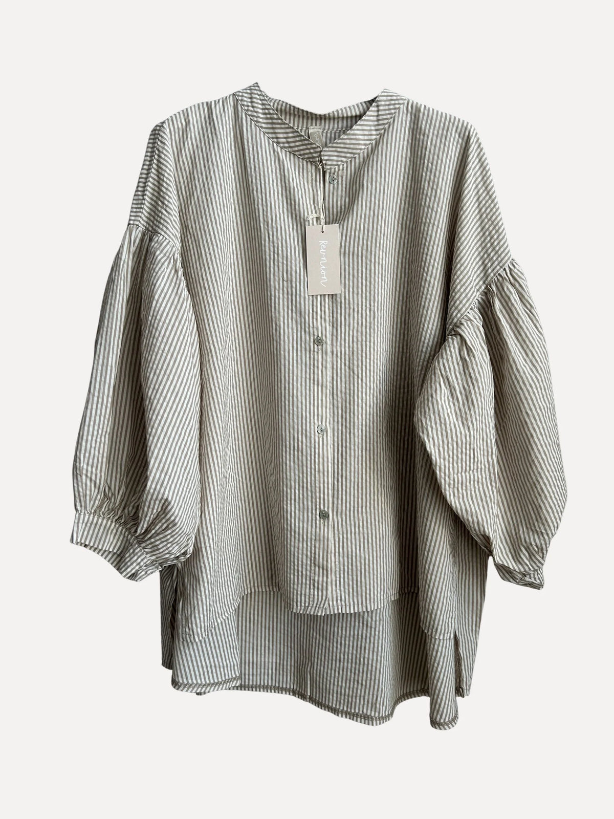 ALBA Striped Shirt - Beige