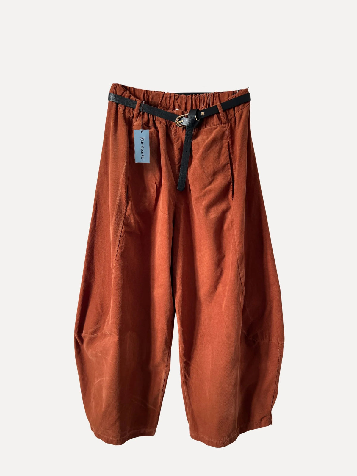 Barrel Cord Pants - Rust