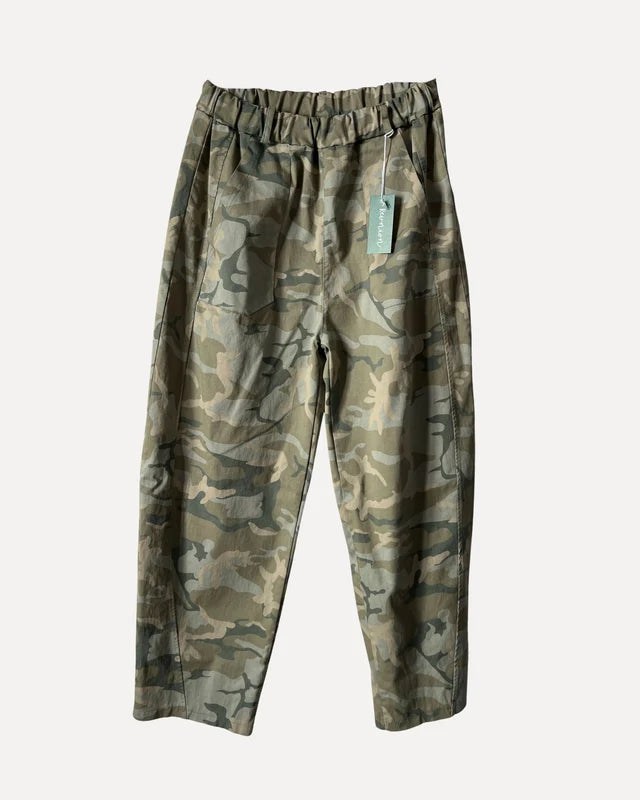 Box Mood Barrel Pants - Camo
