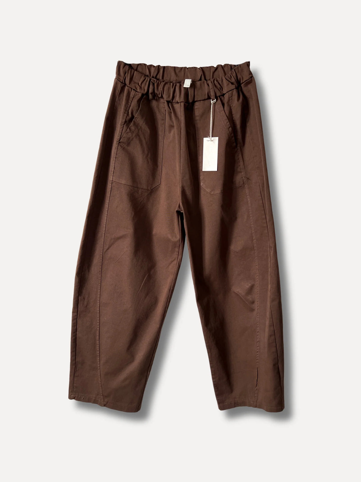 Box Mood Barrel Pants - Choco