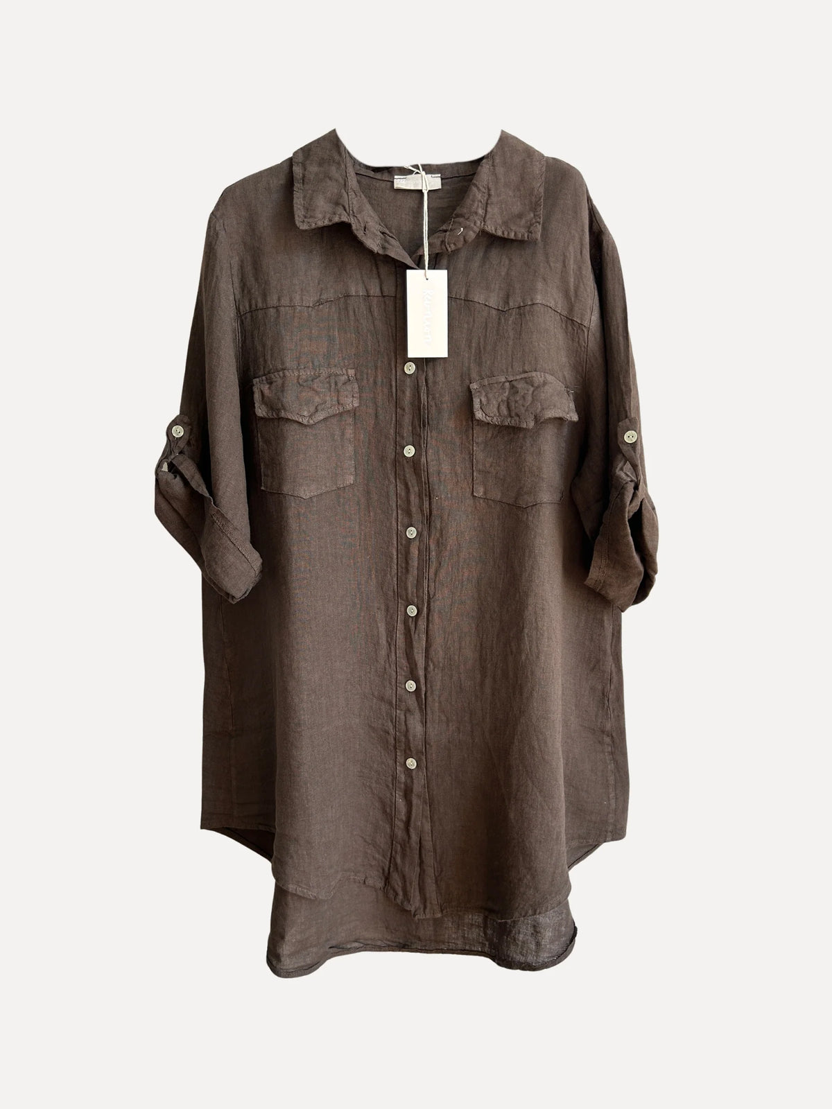 Favvo Linen Shirt - Mocha