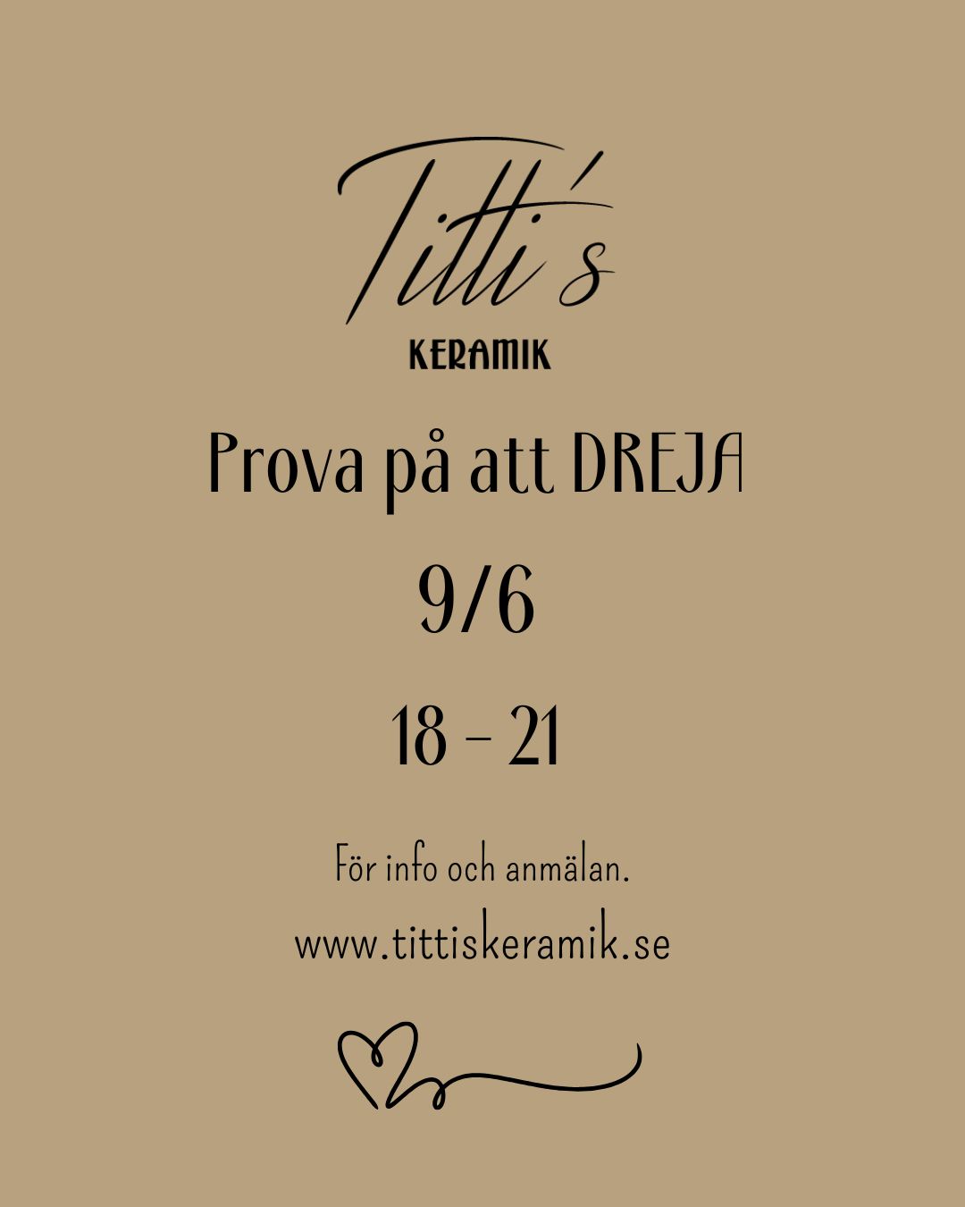 Prova-på att dreja 9/6 kl. 18:00-21:00