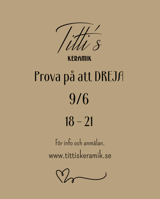 Prova-på att dreja 9/6 kl. 18:00-21:00