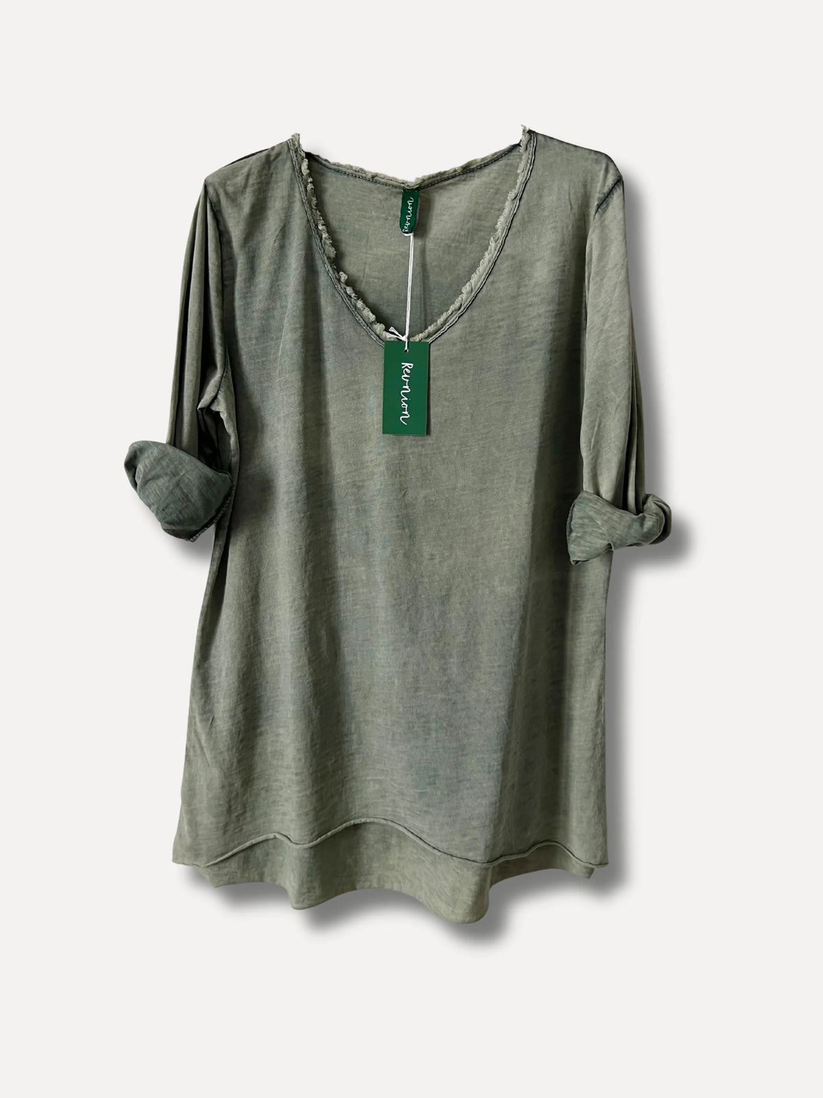 V-CLASSIC  Long Sleeve T-Shirt - Khaki